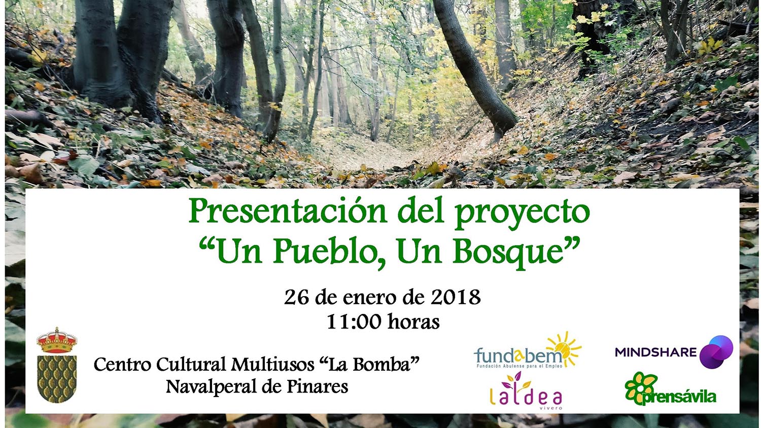 Navalperal de Pinares acoge la presentación del proyecto “Un pueblo, un bosque”