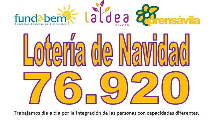 Ya podéis adquirir nuestras participaciones de la Lotería de Navidad con el número 76.920