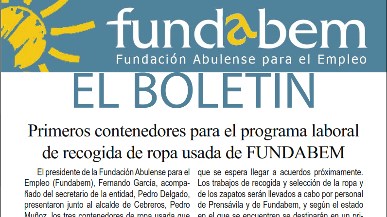 BOLETÍN DE FUNDABEM DE DICIEMBRE DE 2015 (PARA DESCARGAR EN PDF)