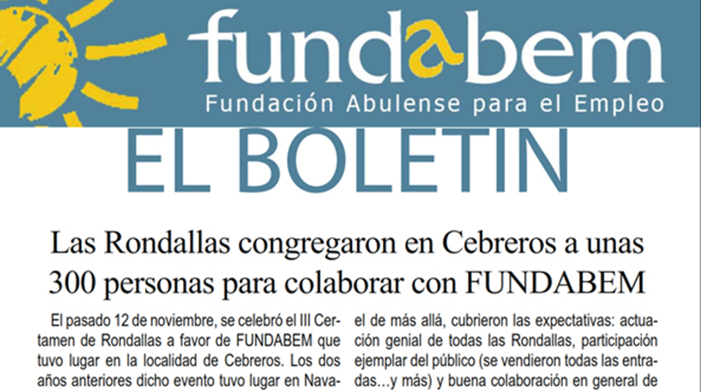 BOLETÍN DE FUNDABEM DE DICIEMBRE DE 2016 (PARA DESCARGAR EN PDF)