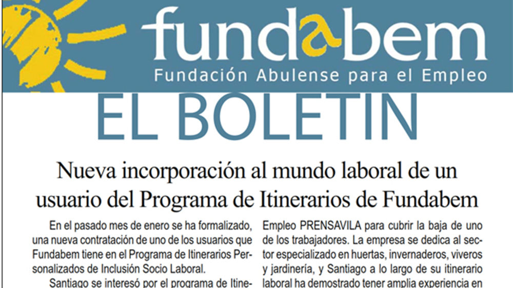 BOLETÍN DE FUNDABEM DE MARZO DE 2016 (PARA DESCARGAR EN PDF)