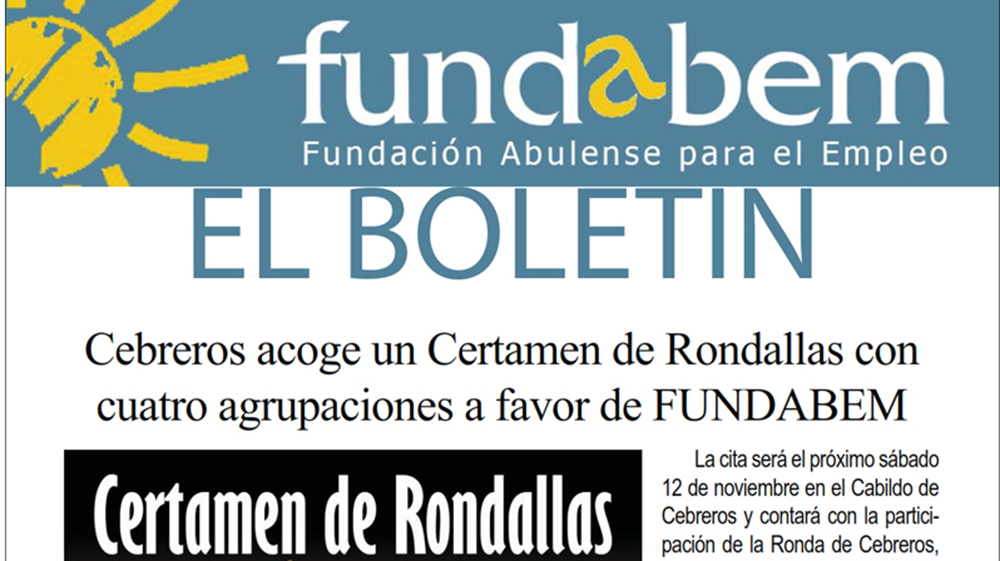 BOLETÍN DE FUNDABEM DE NOVIEMBRE DE 2016 (PARA DESCARGAR EN PDF)