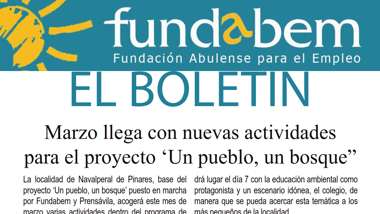 BOLETÍN DE FUNDABEM DE MARZO DE 2018 (PARA DESCARGAR EN PDF)