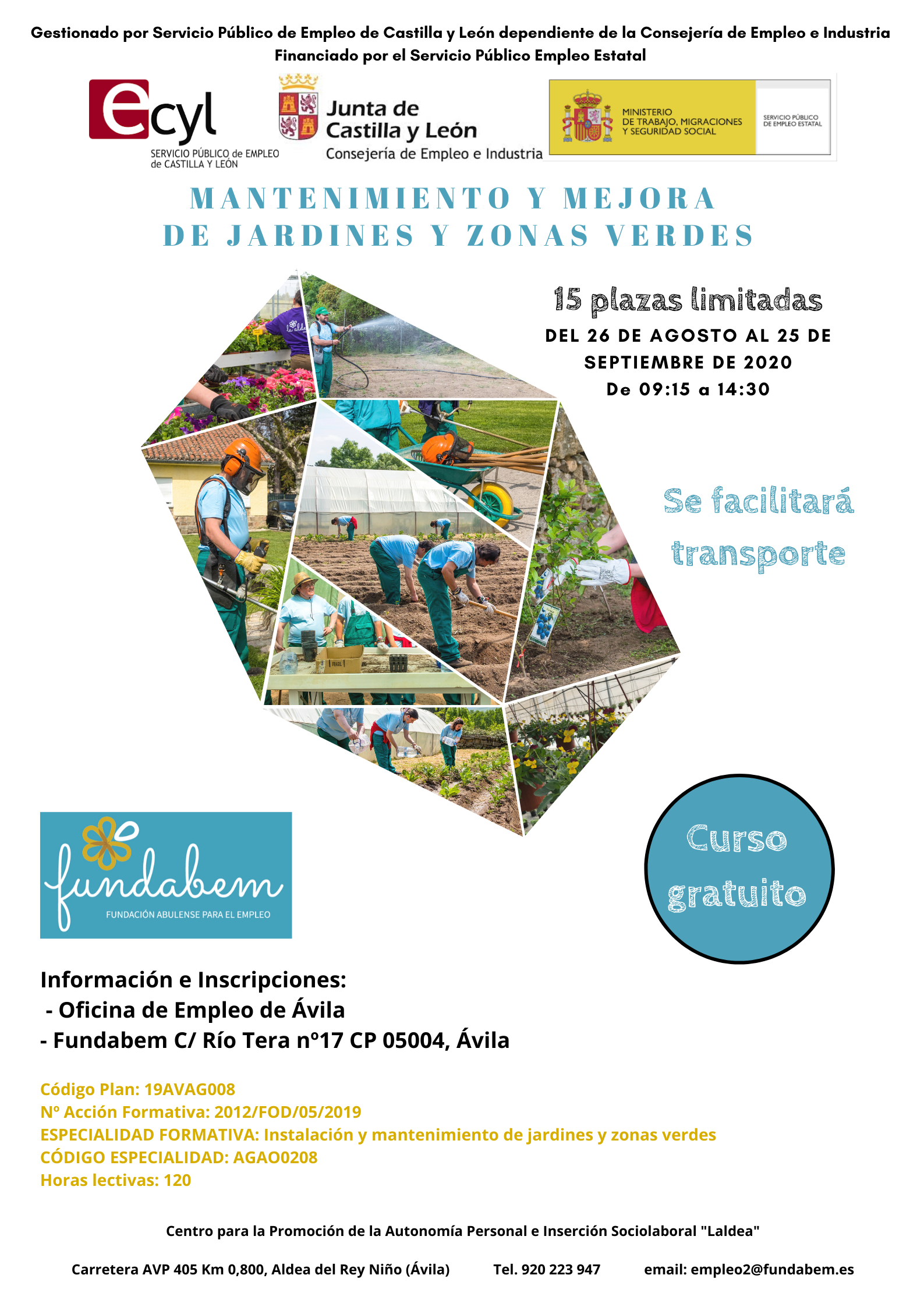 ‼️CURSO GRATUITO‼️  Mantenimiento y mejora de jardines y zonas verdes