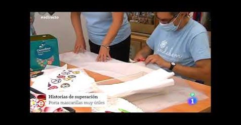 España directo de RTVE nos ha venido visitar nuestro taller prelaboral textil