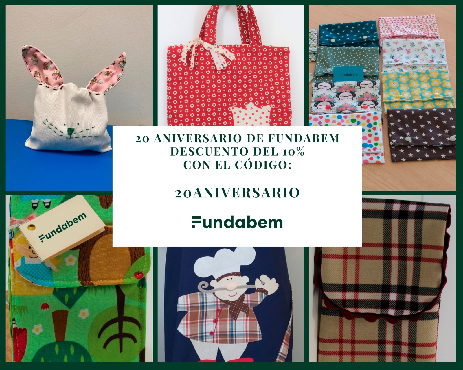 ¡¡Descuento por el 20 Aniversario en toda la tienda Fundabem!!