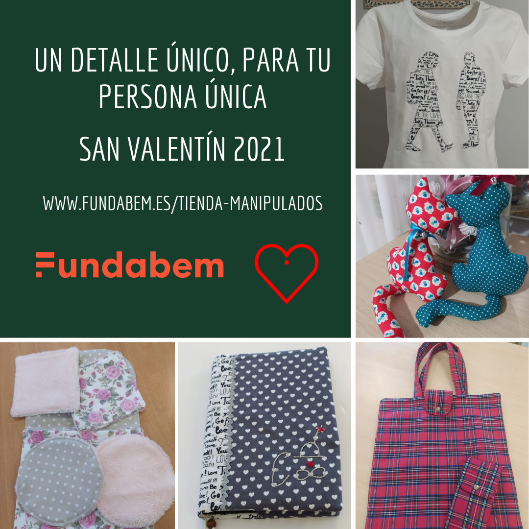 Fundabem, te facilita el regalo de San Valentín con sus productos artesanales, únicos , con calidad y sostenibles.