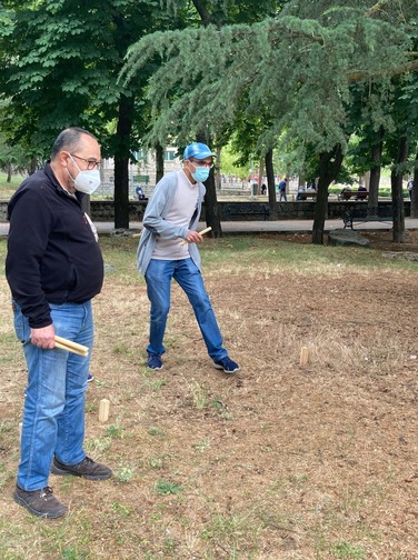 Retomamos nuestro, ya tradicional, juego del Kubb